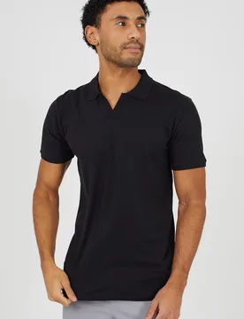 Mens Cotton Open Collar Polo Shirt - Brave soul - FashionsVida