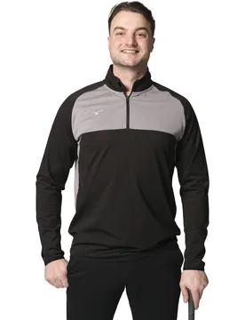 Layer Contrast 1/4 Zip, schwarz xl - Mizuno - FashionsVida