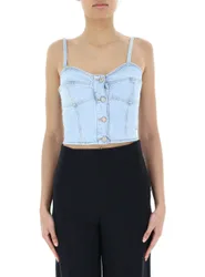 VICOLO Top in jeans AZZURRO M