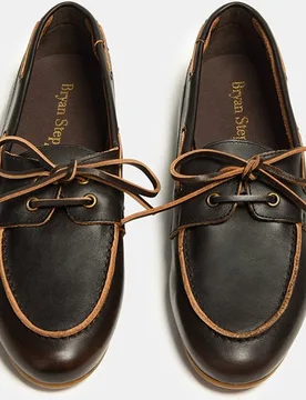 Náuticos de mujer de piel - Bryan Stepwise - FashionsVida