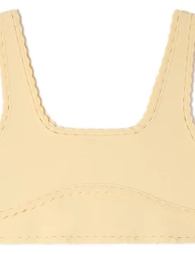 Top de punto de mujer corto con tirantes - sandro - FashionsVida
