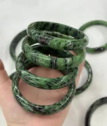Mm Inner Diameter Natural Epidote Quartz Bangles For Women