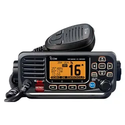 Ic-m330ge Vhf Radio With Gps Black One Size unisex