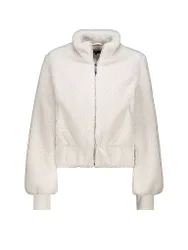 Veste imitation fourrure crème 34