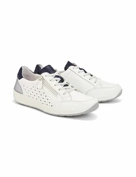 Hirschleder-Schnürer Luftkomfort - Weiß - female - Size: 39 - Avena - FashionsVida