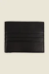 Kemi Mens Leather Wallet With Embossed Stripe