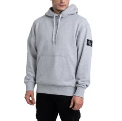 Badge Hoodie Light Grey Heather M Herren