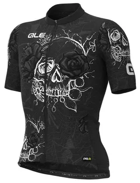 Maglia A Maniche Corte Prr Skull Black / White - Ale - FashionsVida