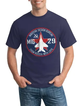 From Russian With Love Explosion Fighter Jet Mig 29 Cool Cheap Sale Tee Men's 100% Cotton Casual T-shirts Loose Top Size S-3XL - Aliexpress - FashionsVida