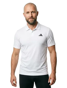 Club Short Sleeve Polo White XL - Adidas - FashionsVida