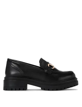 Womens Leather Tasha Loafer2 Loafers - Black - Size Uk 5 - KG Kurt Geiger - FashionsVida