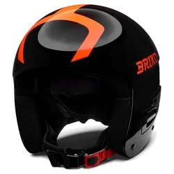 Casque Junior Vulcano Fis 6.8 Shiny Black / Orange S-M unisex
