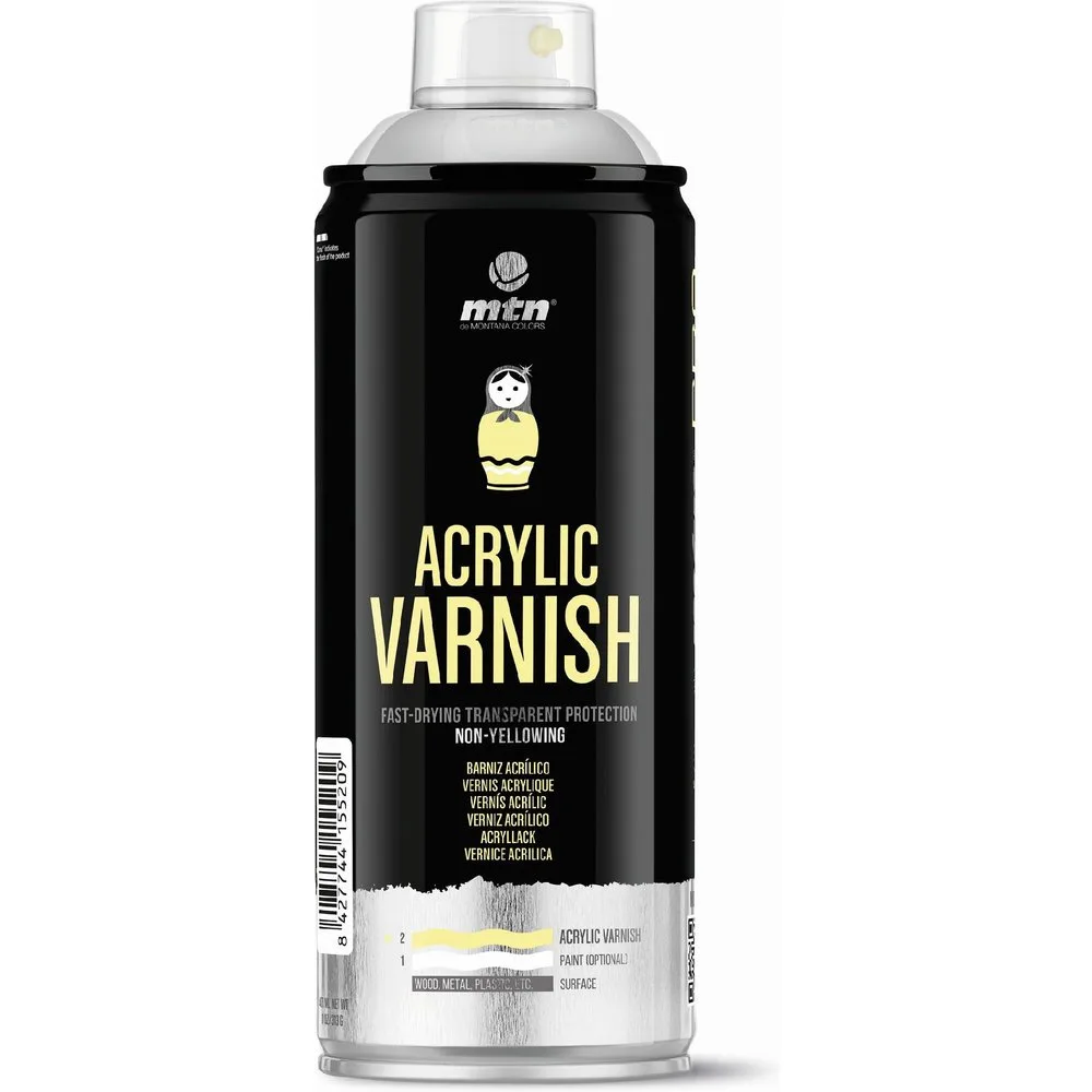 Barniz Acrílico Brillante en Spray 400 ml - Montana Colors - FashionsVida