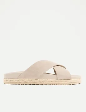 Sandalias de serraje de hombre con piso yute - Dustin - FashionsVida