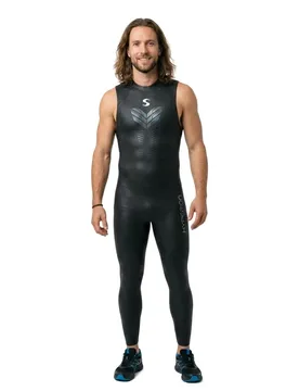 Hyperion Sleeveless Neoprene Wetsuit Black / Black L3 Men - Synergy - FashionsVida