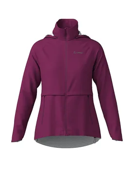 Damen Radjacke WPM Pocked CF Hoodie dunkelrot 42 W - LÖFFLER - FashionsVida