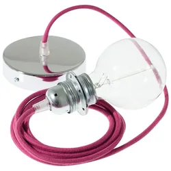 Cables Lampe Suspendue Pendel Pour Abat-jour Rc32 50 Cm Burgundy / Chrome Plated One Size