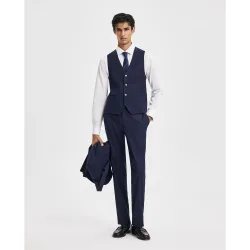Chaleco de traje para hombre cuadro gales