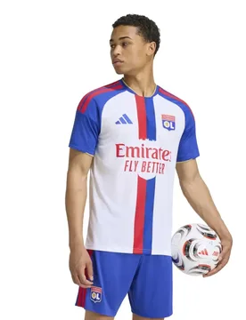 T-shirt à Manches Courtes Domicile Olympique De Lyon 26/27 White M - Adidas - FashionsVida
