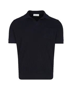 Poloshirt dunkelblau 48 Herren - Roberto collina - FashionsVida