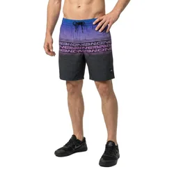 Short De Bain Logo Stripe 16´´ Blue Heritage Stripe L