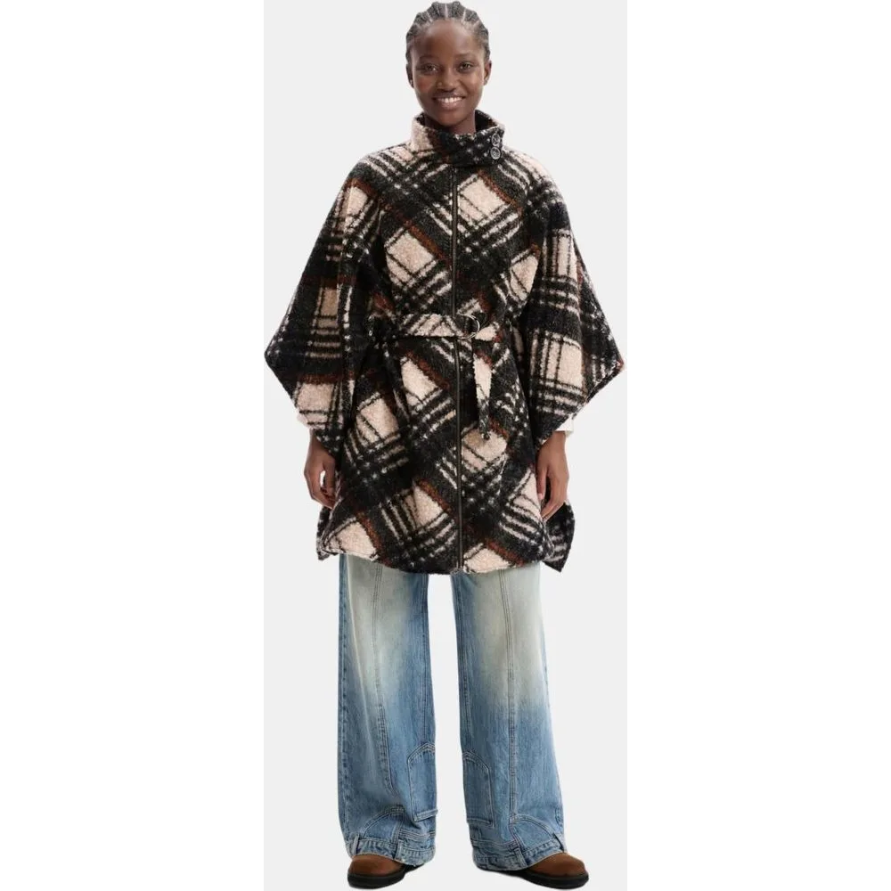 Desigual - Poncho Cuadros - Desigual - FashionsVida