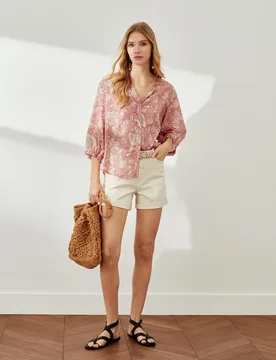 Bermuda de algodón de mujer - Southern Cotton - FashionsVida