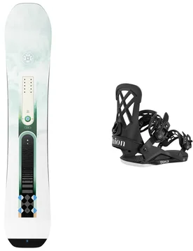 Packs (snowboard + fix) - Snowboard all-mountain - Pack Bliss 2027 en Bois - Vert - Salomon Snowboard - FashionsVida