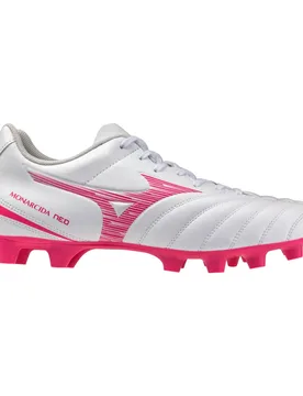 Chaussures De Football Morelia Neo Iv Pro Ag White / Fuchsia Purple / Fuchsia Purple EU 44 1/2 - Mizuno - FashionsVida
