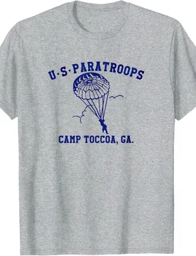 US Paratrooper Camp Toccoa T-Shirt 100% Cotton O-Neck Short Sleeve Summer Casual Mens T-shirt Streetwear - Aliexpress - FashionsVida