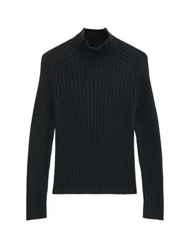 Pullovers, LSL, Stand-Up Collar female - XS - FashionsVida