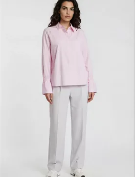 SHIRT BLOUSE W/ ELASTIC GATHERING A female - 40 - FashionsVida