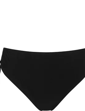Braga de bikini de talle alto con lazos y tejido liso en color - Dolores Cortés - FashionsVida
