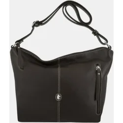Bolso góndola de piel con bandolera regulable