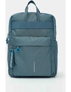 Mochila en gris oscuro con cremallera y correas ajustables - Mandarina Duck - FashionsVida