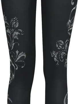 Rock Leggings - Built For Comfort - XS bis 5XL - für Damen - Größe 4XL - schwarz - Frauen - female - Rock Rebel by EMP - FashionsVida