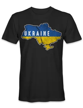 Ukraine Flag Map T-Shirt 100% Cotton O-Neck Short Sleeve Summer Casual Mens T-shirt Streetwear - Aliexpress - FashionsVida