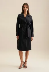 Seidensticker Kleid Uni Schwarz 38