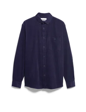 Camisa de pana Relaxed Fit azul XL - Armedangels - FashionsVida