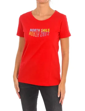Womens Short Sleeve T-Shirt 9024290 Women - Red - Size Small - North Sails - FashionsVida