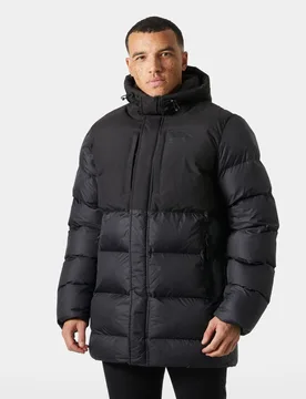 Men's Active Puffy Long Jacket Black 2XL - Black - Male - Helly Hansen - FashionsVida
