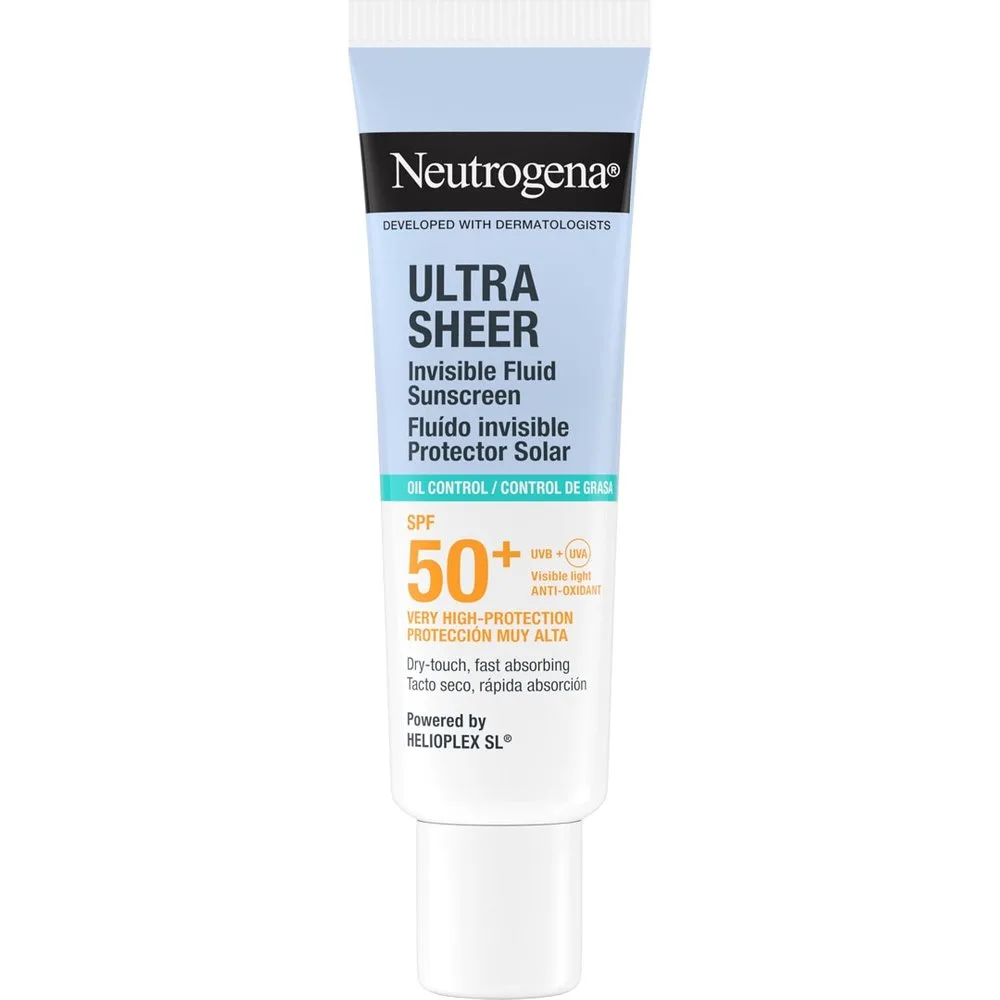 Protector Solar Facial Ultra Sheer Fluido Invisible Oil Control Spf50+ 50 Ml - Neutrogena - FashionsVida