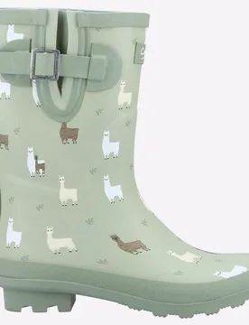Farmyard Mid Wellington Womens - Green - Size Uk 6 - Cotswold - FashionsVida