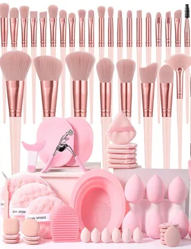 Piezas Juego completo de brochas de maquillaje que incluye 30 brochas de maquillaje (brocha de polvo, brocha de rubor, brocha de iluminador, brocha de - Shein - FashionsVida