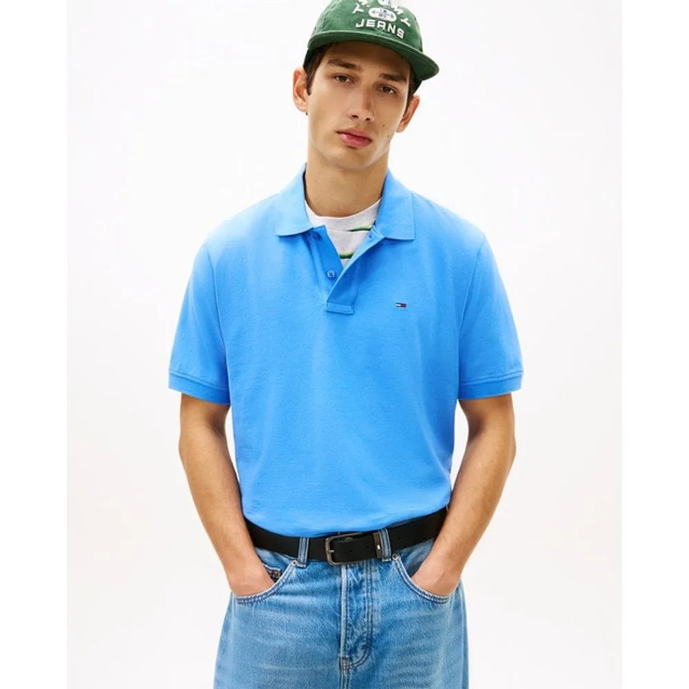 Polo de hombre básico regular fit de manga corta - Tommy Jeans - FashionsVida