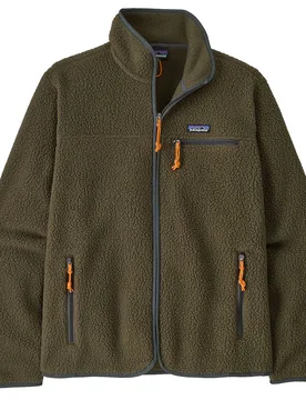 Mens Retro Pile Fleece Jacket - Basin Green - Patagonia - FashionsVida