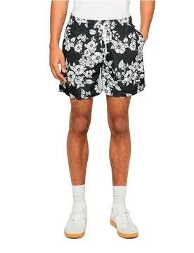 Pantaloncino Da Bagno Tb2679 Black Flowers S - Urban classics - FashionsVida