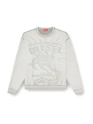 Sweater S-ARON-RAW gris clair L