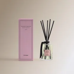 Difusor de varillas Flor de Narciso Cristal Rayas