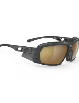 Occhiali ciclismo RUDY PROJECT AGENT Q HI Altitude Black Mat/Multilaser Gold - Pro-Ject - FashionsVida